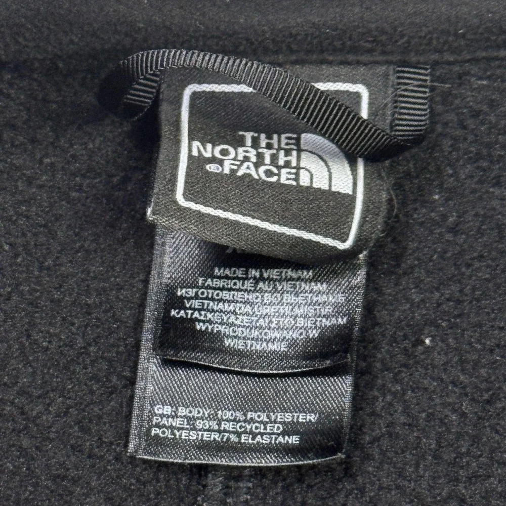 The North Face Jacket Mens‎ XL Black Fleece Full Zip Stand-Up Collar Breathable